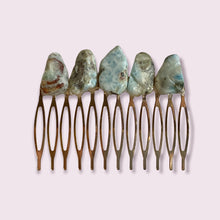 Load image into Gallery viewer, Hair Combs with Natural Stones