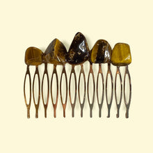 Load image into Gallery viewer, Hair Combs with Natural Stones