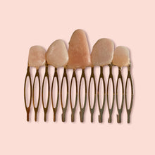 Load image into Gallery viewer, Hair Combs with Natural Stones