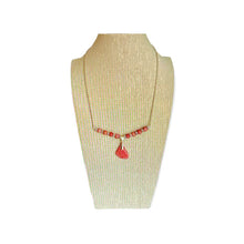 Load image into Gallery viewer, Rhodochrosite Bar Necklace with Rhodonite Beads