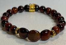 Load image into Gallery viewer, Red Tiger&#39;s Eye Stretchy Bracelet
