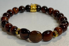 Load image into Gallery viewer, Red Tiger's Eye Stretchy Bracelet