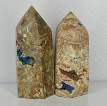 Load image into Gallery viewer, Druzy Azurite Malachite Towers