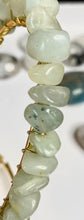 Load image into Gallery viewer, Light Green Jade Heart Shaped Hoop Earrings