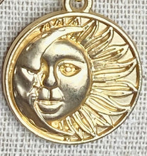 Load image into Gallery viewer, Serpentine Moon/Sun Earrings