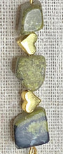 Load image into Gallery viewer, Serpentine Moon/Sun Earrings