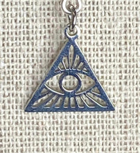 Load image into Gallery viewer, Black Onyx All Seeing Eye Earrings