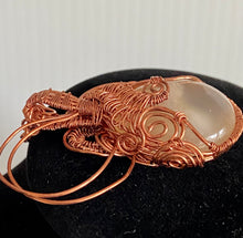 Load image into Gallery viewer, Flower Agate In Copper Pendant