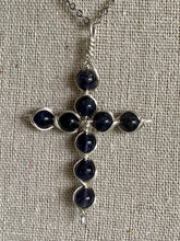 Load image into Gallery viewer, Wire Wrapped Cross Pendant