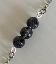 Load image into Gallery viewer, 3 Stone Bead Bar Necklace