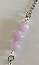 Load image into Gallery viewer, 3 Stone Bead Bar Necklace