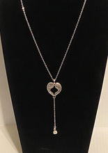 Load image into Gallery viewer, Heart Shaped Angel Wings Charm Necklace