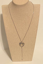 Load image into Gallery viewer, Heart Shaped Angel Wings Charm Necklace