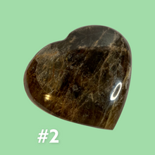 Load image into Gallery viewer, Black Moonstone Hearts