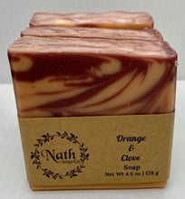 Load image into Gallery viewer, Orange &amp; Clove Handcrafted Soap
