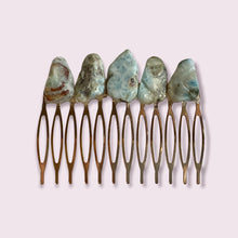 Load image into Gallery viewer, Hair Combs with Natural Stones
