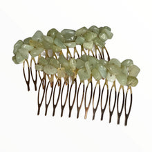 將圖片載入圖庫檢視器 Hair Combs with Natural Stone Chips
