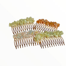 Cargar imagen en el visor de la galería, Hair Combs with Natural Stone Chips
