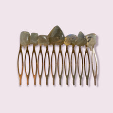 Load image into Gallery viewer, Hair Combs with Natural Stones
