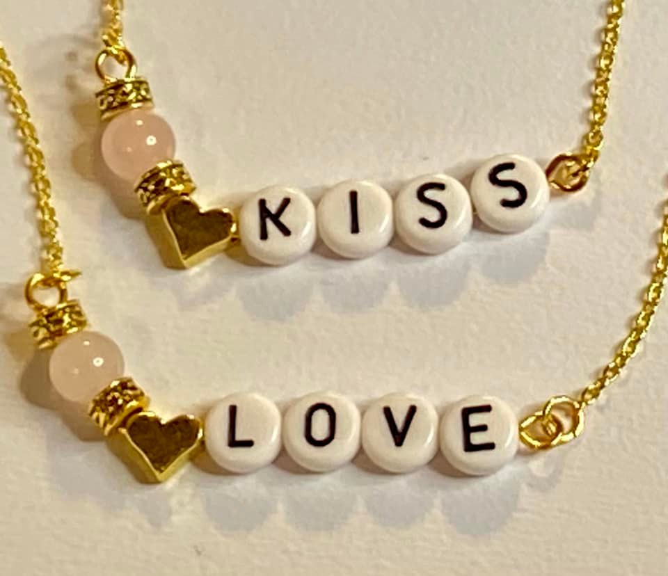 Love and Kiss Necklaces
