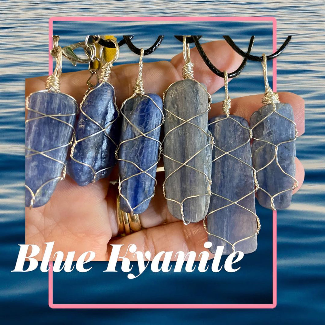 Blue Kyanite Pendants