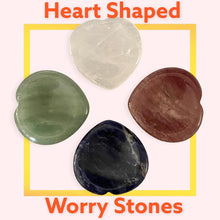 Cargar imagen en el visor de la galería, Heart Shaped Worry Stones
