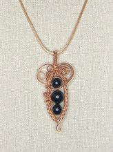 Load image into Gallery viewer, Black Onyx in Copper Pendant
