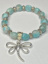 Load image into Gallery viewer, Amazonite Dragonfly Stretch Bracelets
