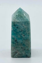 Load image into Gallery viewer, Amazonite with Smoky Quartz 4-Sided Towers
